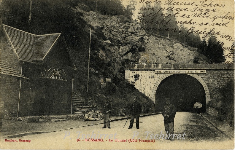 Col-de-Bussang-entree-du-tunnel-douaniers-1915-1