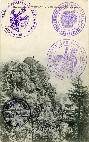 Steinbach-Le-Hirnlenstein-avec-tampon-de-Commune-Husseren-Wesserling-1915-r
