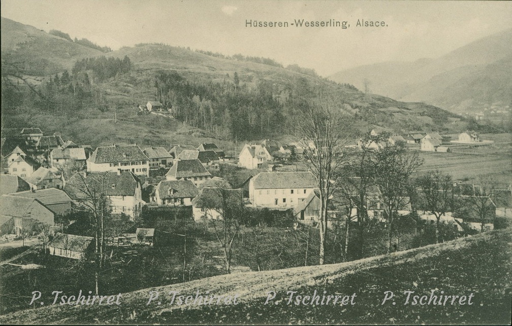 Husseren-vue-du-Bannwehr-sur-le-petit-Husselberg-1915