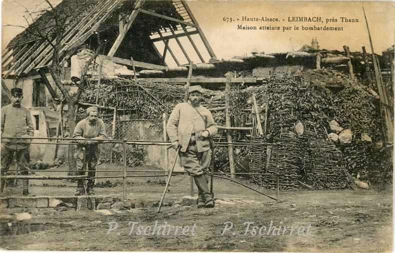 Leimbach-maison-atteinte-par-le-bombardement-1915-r
