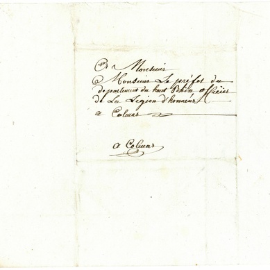 Lettre Meny Peter 1814
