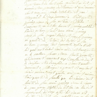 Lettre Perring 1809