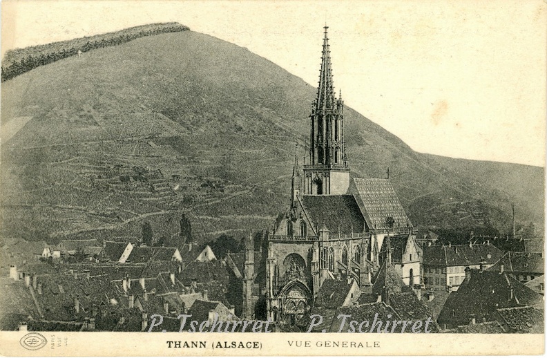 Thann-vue-generale-sur-la-Collegiale-et-les-vignes-1913-r