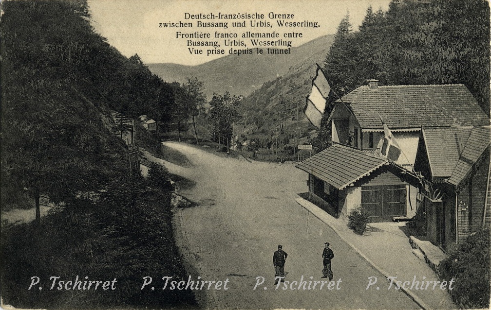 Col-de-Bussang-sortie-du-tunnel-douaniers-1914-1