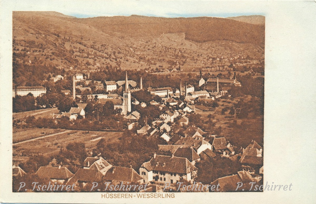 Husseren-vue-du-Husselberg-centre-et-usines-1913