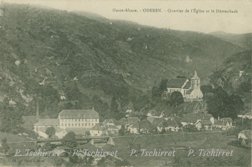 Oderen-Eglise-et-Durrenbach-1914