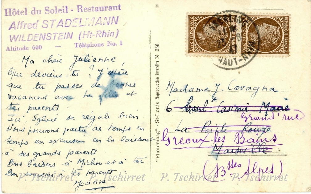 Wildenstein-Hotel-Soleil-Tampon-Stadelmann-1947-08-23-v